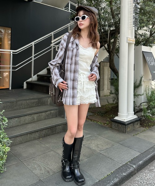 RAY CASSIN(レイカズン)の「エンジニアロングブーツ(ブーツ・レディース・ブラウン/ブラック・36/37/38)」の20枚目の写真