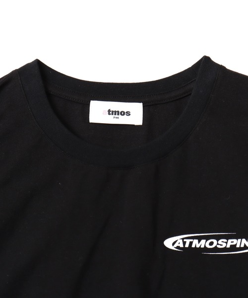 atmos pink(アトモスピンク)の「atmos pink Shirring Mini T-shirt / アトモス ピンク シャーリング ミニ ティシャツ(Tシャツ/カットソー・レディース・ブラック/ホワイト・M/S)」の13枚目の写真