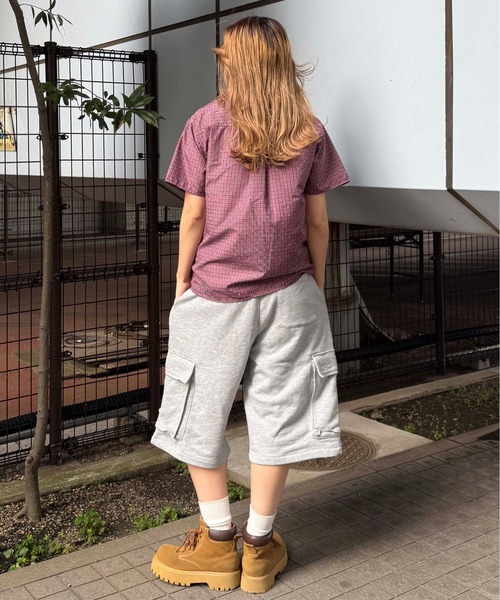 sedacle(セダクル)の「ハーフカーゴスウェットパンツ(スウェットパンツ・レディース・ブラック/グレー・LARGE/MEDIUM/SMALL)」の10枚目の写真