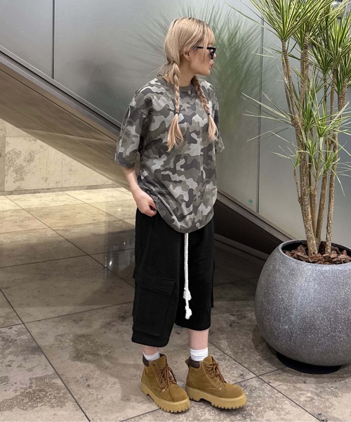 sedacle(セダクル)の「ハーフカーゴスウェットパンツ(スウェットパンツ・レディース・ブラック/グレー・LARGE/MEDIUM/SMALL)」の16枚目の写真