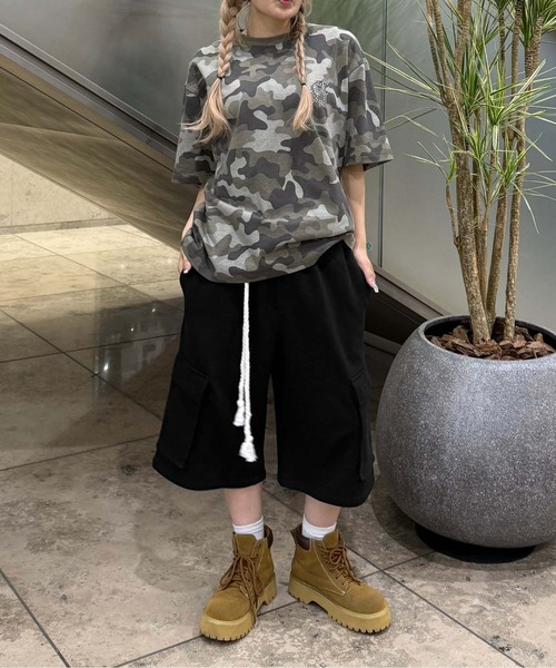 sedacle(セダクル)の「ハーフカーゴスウェットパンツ(スウェットパンツ・レディース・ブラック/グレー・LARGE/MEDIUM/SMALL)」の14枚目の写真