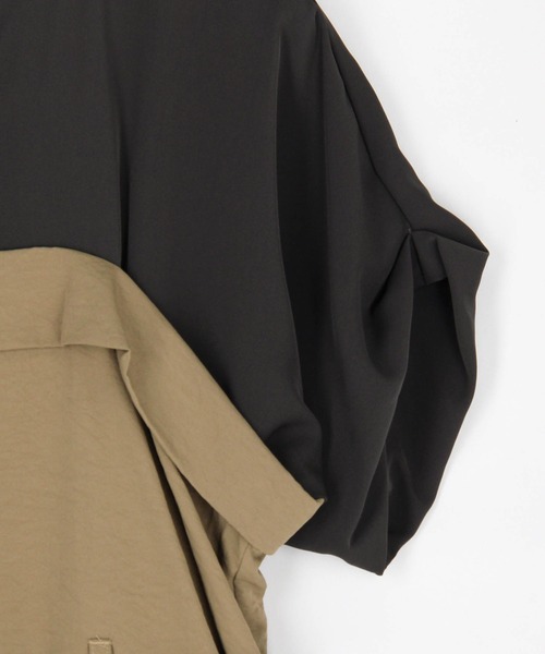 NICOLE white(ニコルホワイト)の「ドッキングワンピース(ワンピース・レディース・グレー/カーキ/チャコール・FREE)」の10枚目の写真