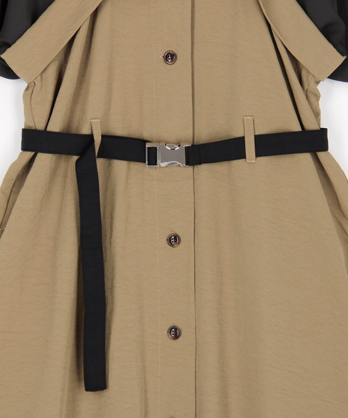 NICOLE white(ニコルホワイト)の「ドッキングワンピース(ワンピース・レディース・グレー/カーキ/チャコール・FREE)」の11枚目の写真