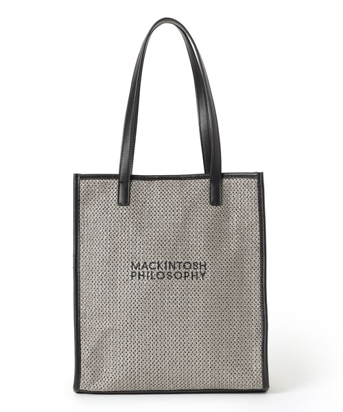 MACKINTOSH PHILOSOPHY(マッキントッシュ フィロソフィー)の「ロゴ刺しゅうサマートート(トートバッグ・レディース・ベージュ/チャコールグレー・FREE)」の1枚目の写真
