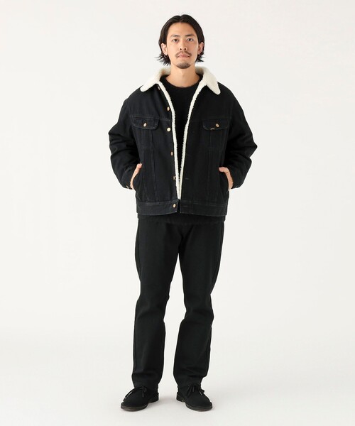 Lee（リー）の「【別注】Lee  / ブラック デニム ストームライダー（ブルゾン・メンズ・ブラック・XL/L/M/S）」の2枚目の写真