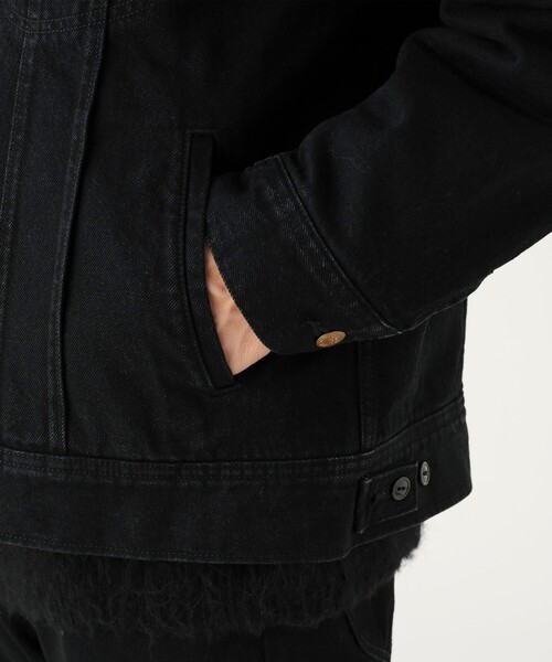 Lee（リー）の「【別注】Lee  / ブラック デニム ストームライダー（ブルゾン・メンズ・ブラック・XL/L/M/S）」の12枚目の写真