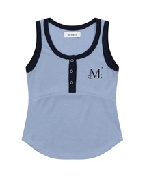 MUCENT(Zg)́y{/WEBzMUCENT(Zg)/zF {^ u ^Ngbv/COLOR-POP BUTTON CROP SLEEVELESS(^Ngbv)