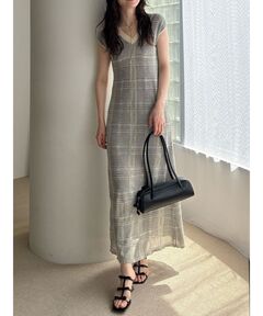 セール】CHECK RETRO SLENDER DRESS（ワンピース）｜Ameri
