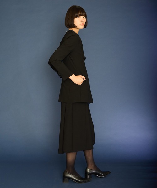 Ranerrh(ラネリ)の「フォーマルミニマルドレス【喪服・礼服】【入卒式・結婚式】【セットアップ展開有】【正喪服】【春秋冬用】【入学式・卒業式】(ワンピース・レディース・ブラック・38)」の15枚目の写真