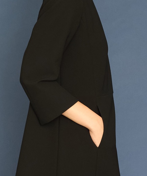 Ranerrh(ラネリ)の「フォーマルミニマルドレス【喪服・礼服】【入卒式・結婚式】【セットアップ展開有】【正喪服】【春秋冬用】【入学式・卒業式】(ワンピース・レディース・ブラック・38)」の17枚目の写真