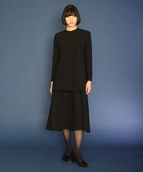 Ranerrh(ラネリ)の「フォーマルミニマルドレス【喪服・礼服】【入卒式・結婚式】【セットアップ展開有】【正喪服】【春秋冬用】【入学式・卒業式】(ワンピース・レディース・ブラック・38)」の13枚目の写真