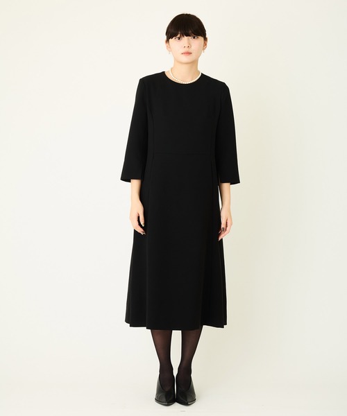 Ranerrh(ラネリ)の「フォーマルミニマルドレス【喪服・礼服】【入卒式・結婚式】【セットアップ展開有】【正喪服】【春秋冬用】【入学式・卒業式】(ワンピース・レディース・ブラック・38)」の20枚目の写真