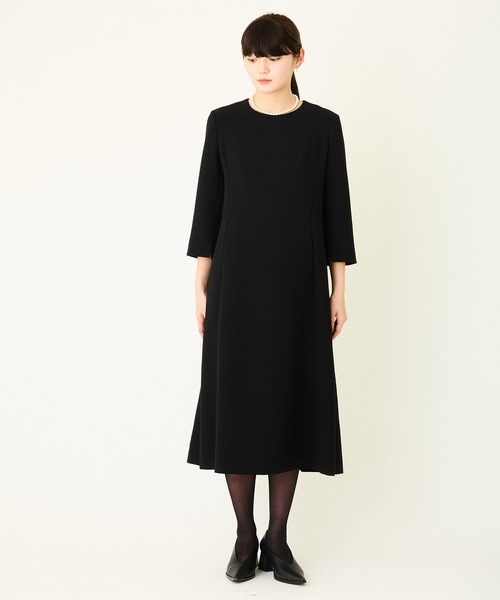 Ranerrh(ラネリ)の「フォーマルミニマルドレス【喪服・礼服】【入卒式・結婚式】【セットアップ展開有】【正喪服】【春秋冬用】【入学式・卒業式】(ワンピース・レディース・ブラック・38)」の22枚目の写真