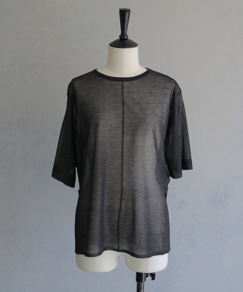 ニット セーター 「＆g'aime」フレアスリーブラメニット　Shimmer Flare Sleeve Top レディース &g'aime ニット セーター 「＆g'aime」フレアスリーブラメニット