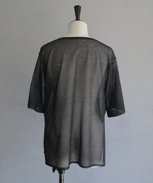 &g'aime(アンジェム)の「【&g'aime】フレアスリーブラメニット Shimmer Flare Sleeve Top(ニット/セーター・レディース・ブラック/アイボリー系/モカ・FREE)」の15枚目の写真