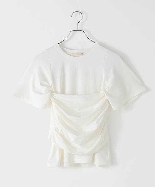 ＊今期＊Plage ギャザー ビスチェTEE セール】ギャザー ビスチェTEE（Tシャツ/カットソー）｜Plage