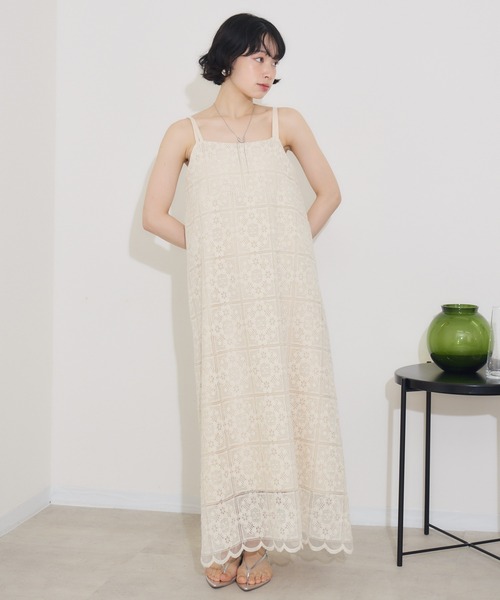 KATHARINE ROSS（キャサリンロス）の「【KATHARINE ROSS】トップス×レースキャミワンピース SET（ワンピース・レディース・ブラック/アイボリー・MEDIUM）」の17枚目の写真