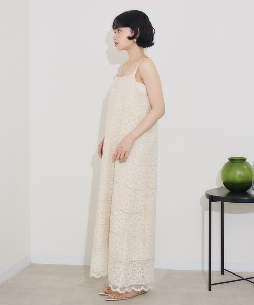 KATHARINE ROSS（キャサリンロス）の「【KATHARINE ROSS】トップス×レースキャミワンピース SET（ワンピース・レディース・ブラック/アイボリー・MEDIUM）」の14枚目の写真