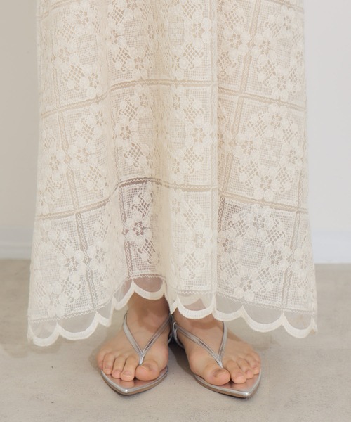 KATHARINE ROSS（キャサリンロス）の「【KATHARINE ROSS】トップス×レースキャミワンピース SET（ワンピース・レディース・ブラック/アイボリー・MEDIUM）」の12枚目の写真