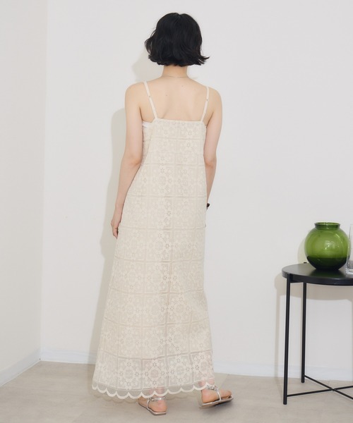 KATHARINE ROSS（キャサリンロス）の「【KATHARINE ROSS】トップス×レースキャミワンピース SET（ワンピース・レディース・ブラック/アイボリー・MEDIUM）」の10枚目の写真