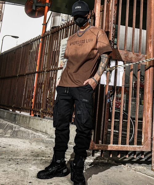 OWN ROOTS】Black Cargo jogger Pants /ブラックカーゴジョガーパンツ