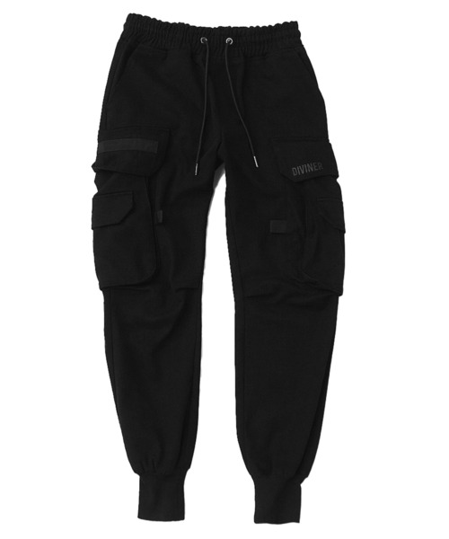 OWN ROOTS】Black Cargo jogger Pants /ブラックカーゴジョガーパンツ