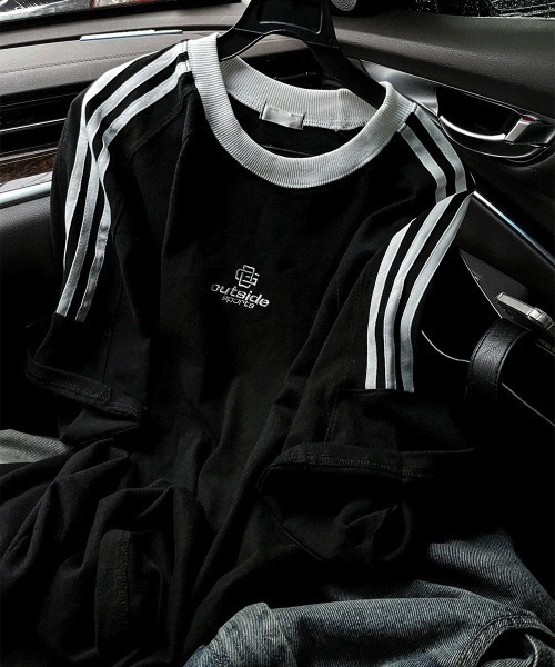 COSYHARU（コシハル）の「ルブテアウトサイドトラック半袖Tシャツ（Tシャツ/カットソー・メンズ・クリーム/レッド/ブラック・FREE）」の10枚目の写真