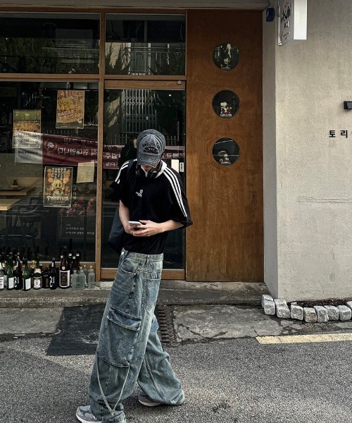 COSYHARU（コシハル）の「ルブテアウトサイドトラック半袖Tシャツ（Tシャツ/カットソー・メンズ・クリーム/レッド/ブラック・FREE）」の14枚目の写真