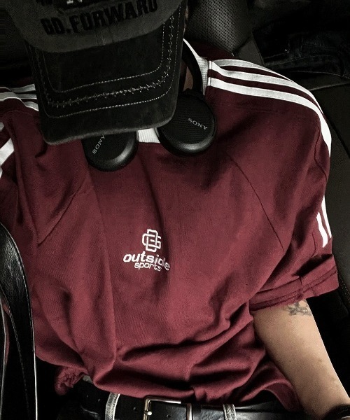 COSYHARU（コシハル）の「ルブテアウトサイドトラック半袖Tシャツ（Tシャツ/カットソー・メンズ・クリーム/レッド/ブラック・FREE）」の16枚目の写真