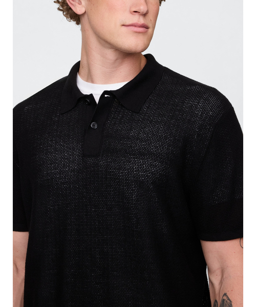 テクスチャー クロシェ ポロシャツ（ニット/セーター）｜GAP