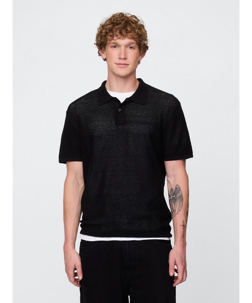 三連休限定値下げ！Malbon GAPコラボ　クロップドポロセーター Gap × Malbon クロップド ポロセーター（ポロシャツ）｜GAP