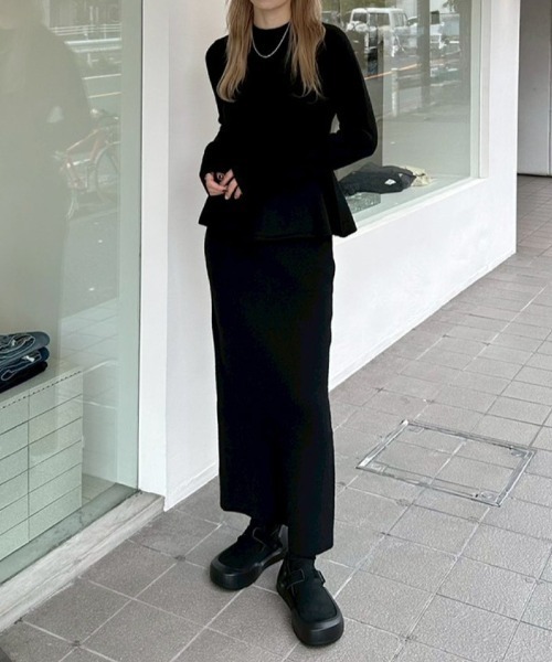 TODAYFUL(トゥデイフル)の「TODAYFUL Puffy Peplum Knit パフィーペプラムニット/12520521(ニット/セーター・レディース・ブラック/ベージュ系その他・ONE SIZE)」の15枚目の写真