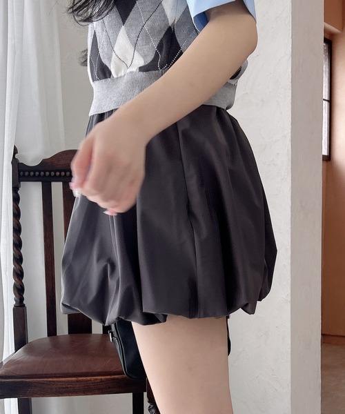 INGNI（イング）の「バルーンミニスカパン（スカート・レディース・ベージュ/グレー系6/ブラック/ブラウン系その他2・FREE）」の8枚目の写真