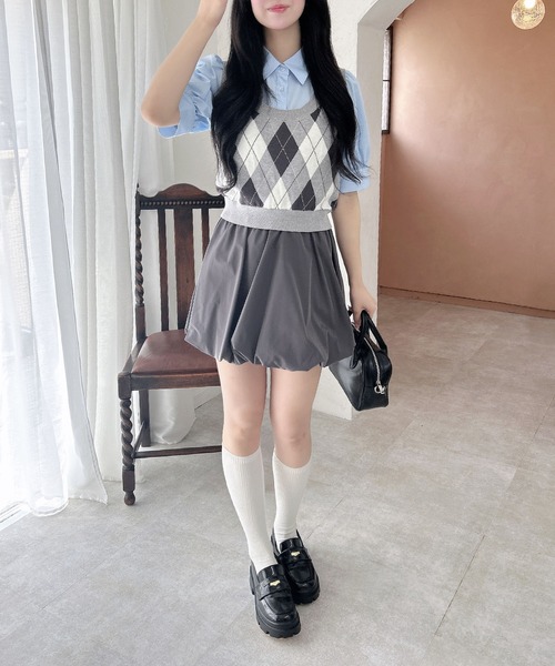 INGNI（イング）の「バルーンミニスカパン（スカート・レディース・ベージュ/グレー系6/ブラック/ブラウン系その他2・FREE）」の10枚目の写真