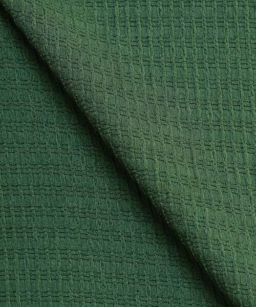 MEN'S MELROSE(メンズメルローズ)の「テクスチャーメッシュスキッパーポロシャツ(ポロシャツ・メンズ・ブラック/グリーン/ブラウン・3/4/2)」の16枚目の写真