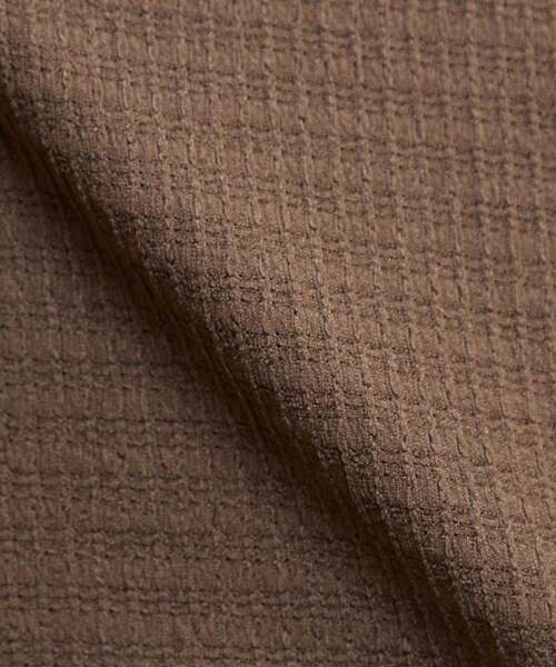 MEN'S MELROSE(メンズメルローズ)の「テクスチャーメッシュスキッパーポロシャツ(ポロシャツ・メンズ・ブラック/グリーン/ブラウン・3/4/2)」の9枚目の写真