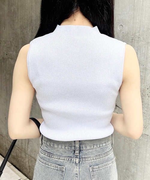 INGNI（イング）の「ラメノースリニット（ニット/セーター・レディース・オフホワイト/ブラック/サックスブルー/ピンク・M）」の7枚目の写真