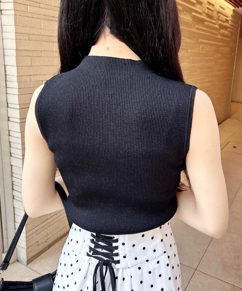 INGNI（イング）の「ラメノースリニット（ニット/セーター・レディース・オフホワイト/ブラック/サックスブルー/ピンク・M）」の12枚目の写真