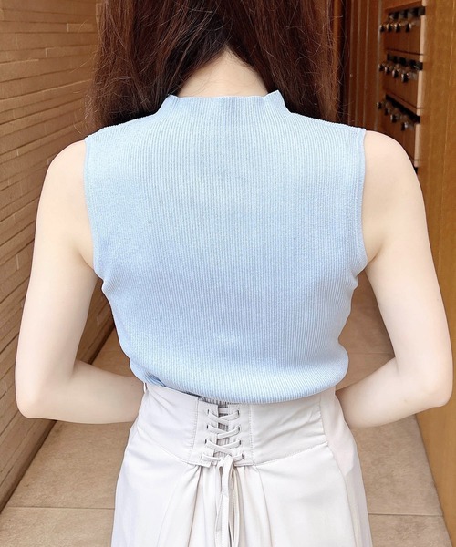 INGNI（イング）の「ラメノースリニット（ニット/セーター・レディース・オフホワイト/ブラック/サックスブルー/ピンク・M）」の16枚目の写真