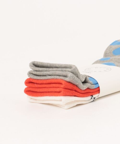Ocean&Ground(オーシャン&グラウンド)の「GIRLYソックス3PSET(ソックス/靴下・キッズ・グレー/オフホワイト・LARGE/MEDIUM/SMALL)」の3枚目の写真