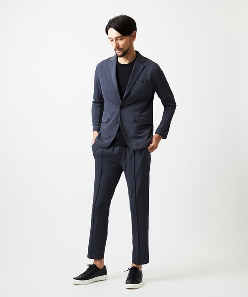 MICHEL KLEIN HOMME (ミッシェルクランオム)の「【セットアップ】SUPERGAコラボジャケット(テーラードジャケット・メンズ・ブラック/ダークグレー・MEDIUM/LARGE/X-LARGE)」の3枚目の写真