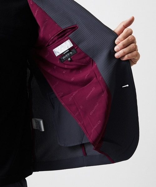 MICHEL KLEIN HOMME (ミッシェルクランオム)の「【セットアップ】SUPERGAコラボジャケット(テーラードジャケット・メンズ・ブラック/ダークグレー・MEDIUM/LARGE/X-LARGE)」の4枚目の写真