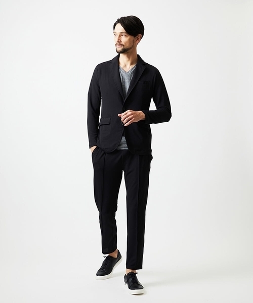 MICHEL KLEIN HOMME (ミッシェルクランオム)の「【セットアップ】SUPERGAコラボジャケット(テーラードジャケット・メンズ・ブラック/ダークグレー・MEDIUM/LARGE/X-LARGE)」の5枚目の写真