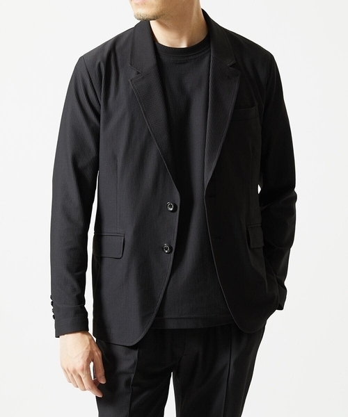 MICHEL KLEIN HOMME (ミッシェルクランオム)の「【セットアップ】SUPERGAコラボジャケット(テーラードジャケット・メンズ・ブラック/ダークグレー・MEDIUM/LARGE/X-LARGE)」の6枚目の写真