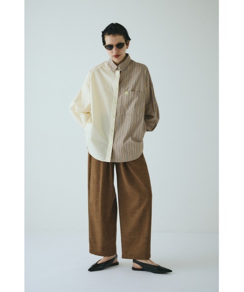HeRIN.CYE(ヘリンドットサイ)の「Bicolor shirt バイカラーシャツ(シャツ/ブラウス・レディース・ピンク/ベージュ系その他/ブルー・FREE)」の13枚目の写真