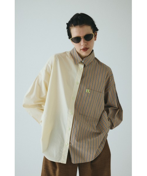 HeRIN.CYE(ヘリンドットサイ)の「Bicolor shirt バイカラーシャツ(シャツ/ブラウス・レディース・ピンク/ベージュ系その他/ブルー・FREE)」の14枚目の写真