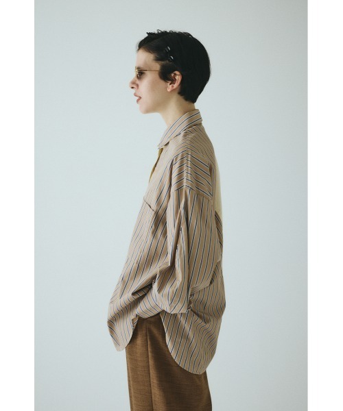 HeRIN.CYE(ヘリンドットサイ)の「Bicolor shirt バイカラーシャツ(シャツ/ブラウス・レディース・ピンク/ベージュ系その他/ブルー・FREE)」の15枚目の写真