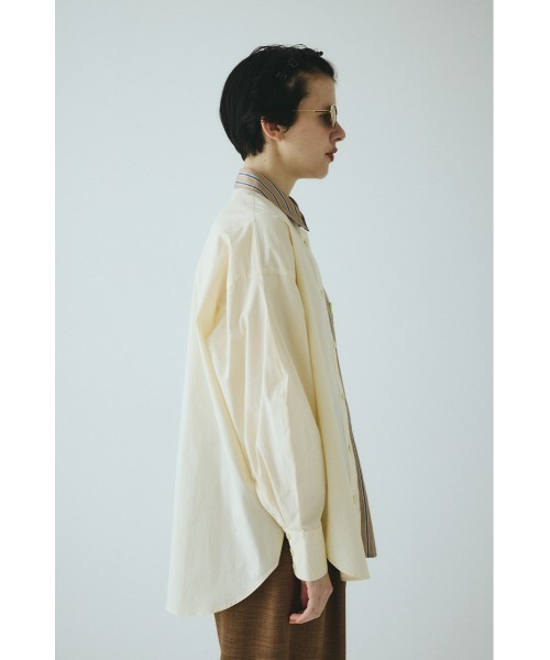 HeRIN.CYE(ヘリンドットサイ)の「Bicolor shirt バイカラーシャツ(シャツ/ブラウス・レディース・ピンク/ベージュ系その他/ブルー・FREE)」の17枚目の写真