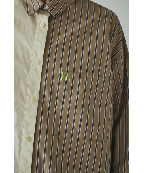 HeRIN.CYE(ヘリンドットサイ)の「Bicolor shirt バイカラーシャツ(シャツ/ブラウス・レディース・ピンク/ベージュ系その他/ブルー・FREE)」の20枚目の写真