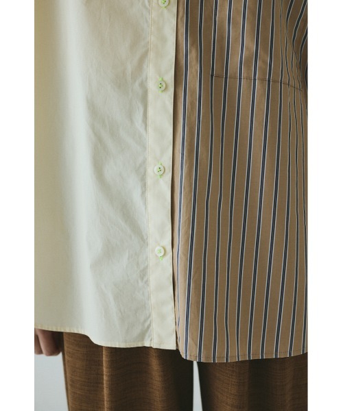 HeRIN.CYE(ヘリンドットサイ)の「Bicolor shirt バイカラーシャツ(シャツ/ブラウス・レディース・ピンク/ベージュ系その他/ブルー・FREE)」の22枚目の写真